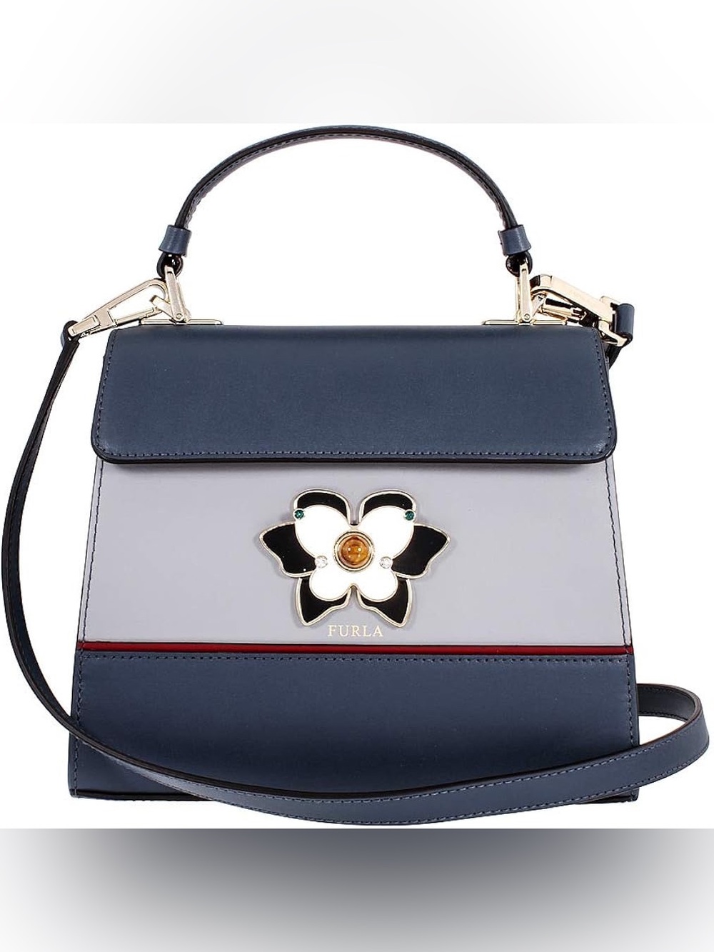 Furla Mughetto Butterfly Top Handle Bag NEW with the dust bag